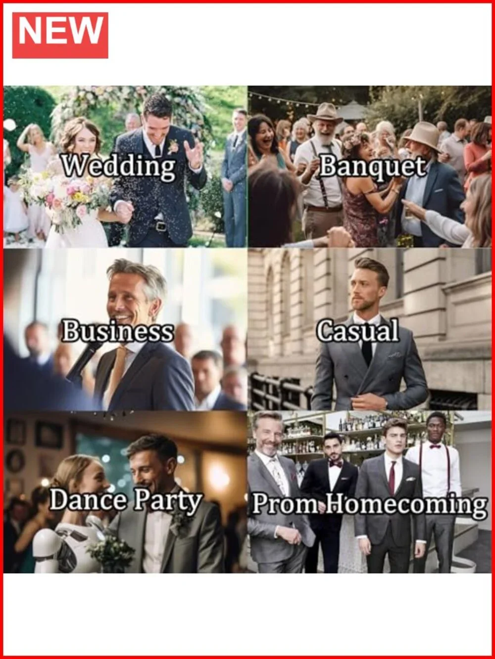 Mens Double Breasted Pinstripe Suit 2 Piece Slim Fit Vintage Tuxedo Wedding